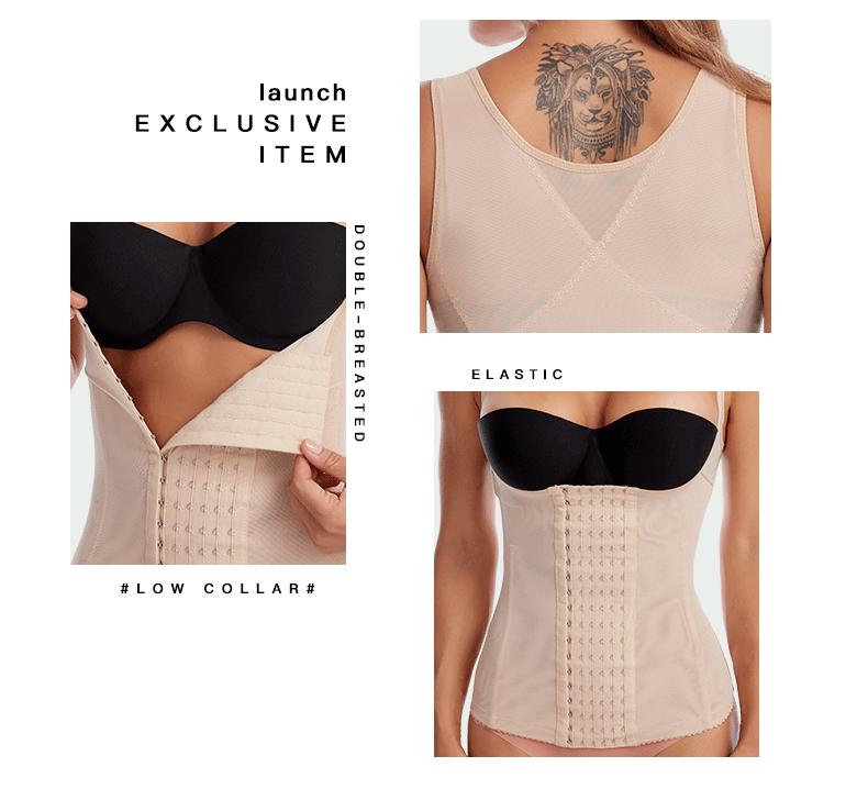 Body Sculpting Waist Cincher Vest: Postpartum Slimming Shapewear for Women