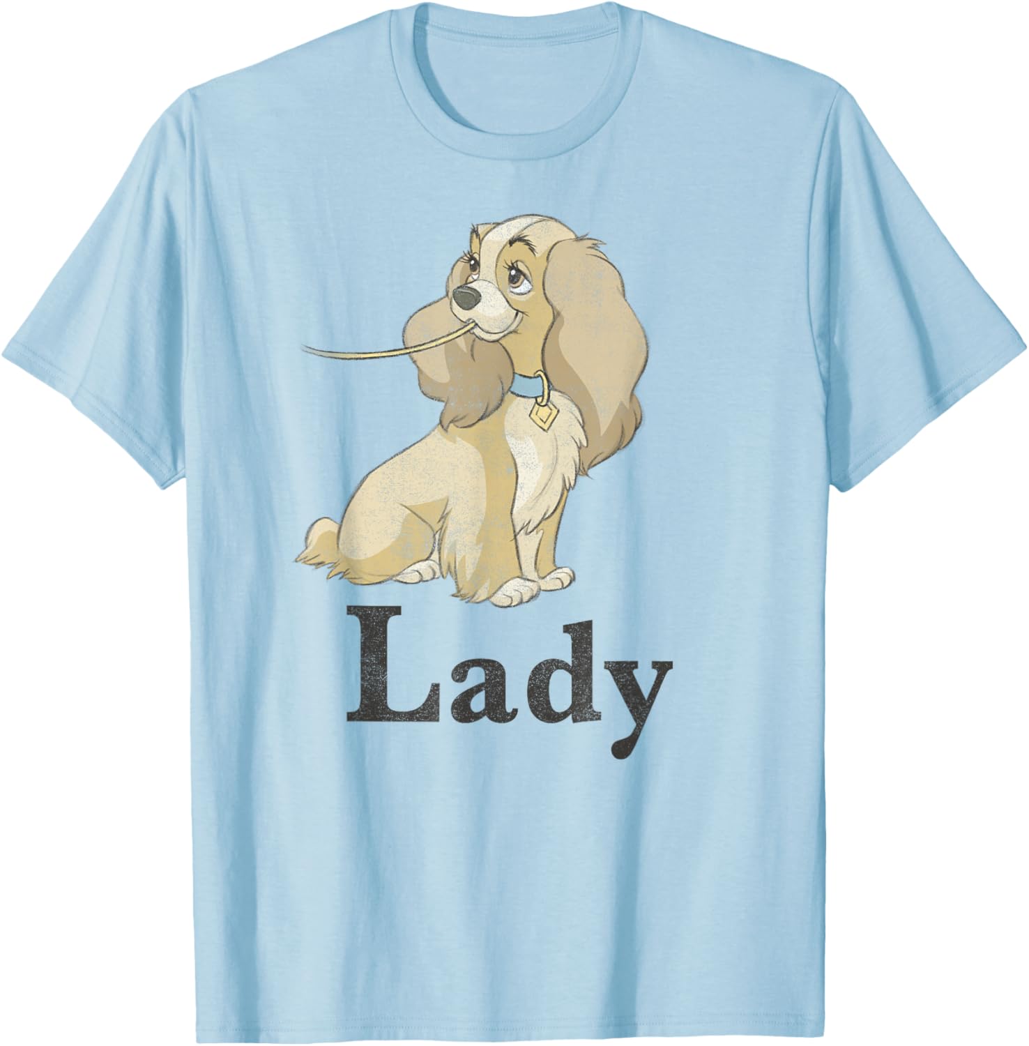Hot Fashion Disney Lady and The Tramp Spaghetti Lady Couples T-Shirt S-4XL Four Seasons Gift XXL