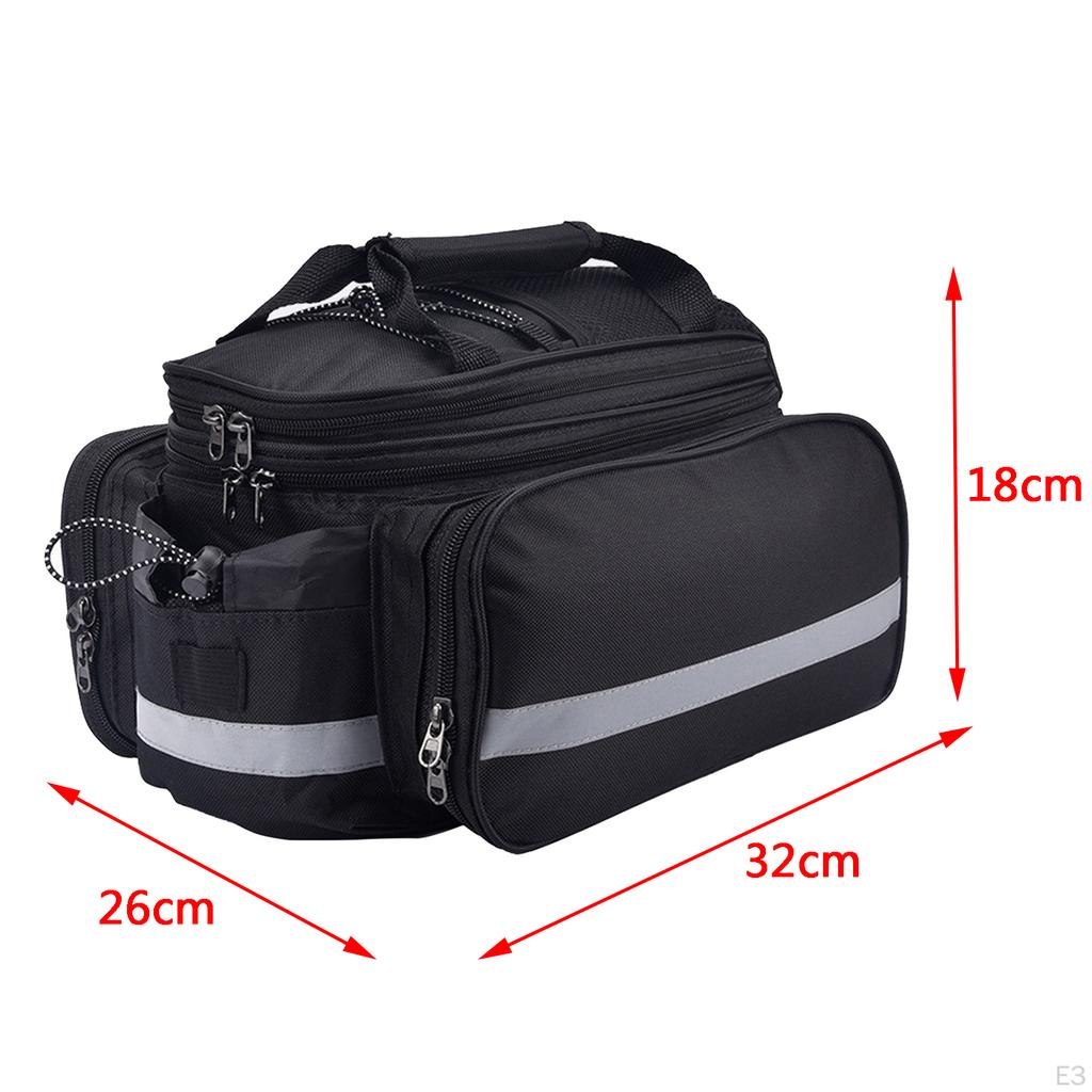 Bags Waterproof Bag Saddle Large Capacity 27L Rear Pannier with Rain Cover And
