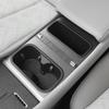 For BYD ATTO3 ATTO 3 YUAN PLUS 2026 2026 Center Water Cup Holder Storage Box Shock-Absorbing Car Accessories Black 2Pcs