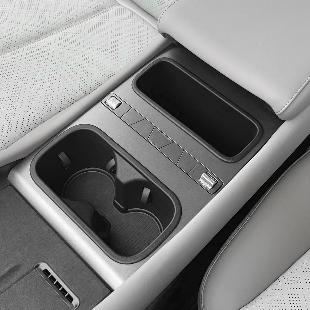 For BYD ATTO3 ATTO 3 YUAN PLUS 2026 2026 Center Water Cup Holder Storage Box Shock-Absorbing Car Accessories Black 2Pcs