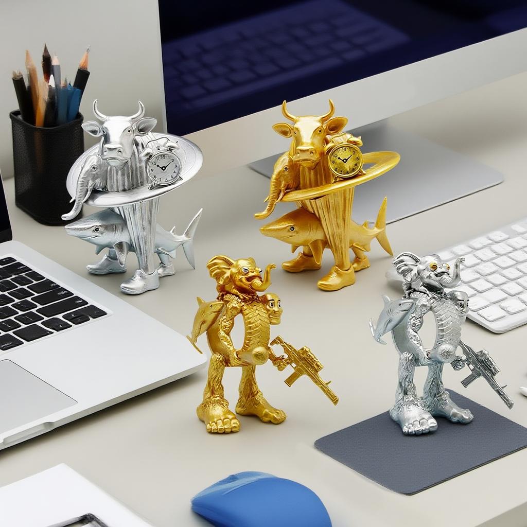 Non-movable Doll Collection Version Scale Doll Desktop Ornaments With One Accessory