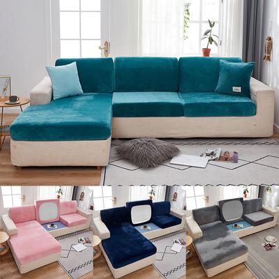1/2/3 Seater Universal Cushion Slipcover Thick Velvet Sofa Seat Cover Stretch Couch Protector