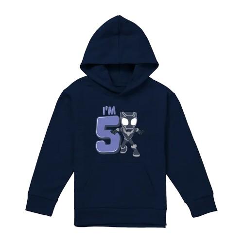 Black Panther Childrens/Kids Cute 5th Birthday Hoodie