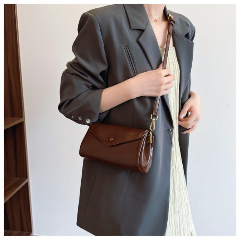 Single Shoulder Bag, Elegant Crossbody Bag, Casual and Simple Business Casual Soft Leather Bag