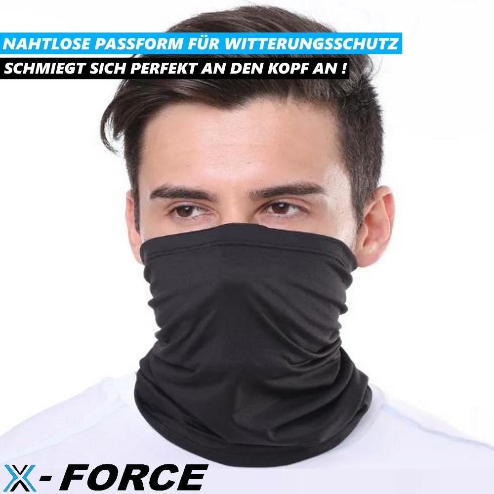 X-FORCE Multifunktionstuch Schlauchschal Bandana Halstuch Herren Damen Motorrad