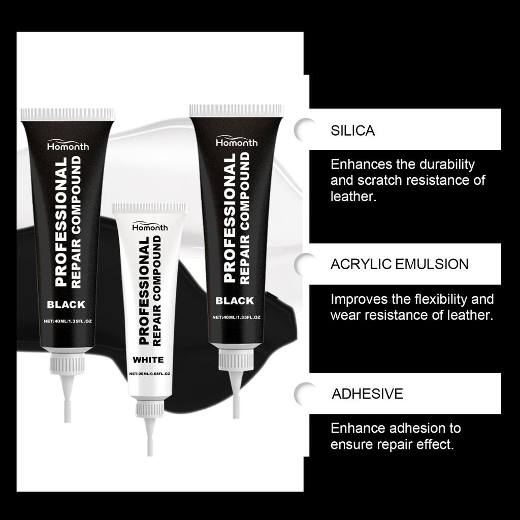 100ml Car Care Kit Liquid Leather Skin Refurbish Repair Tool Auto Seat Sofa Coats Holes Scratch Cracks Restoration Black/White
