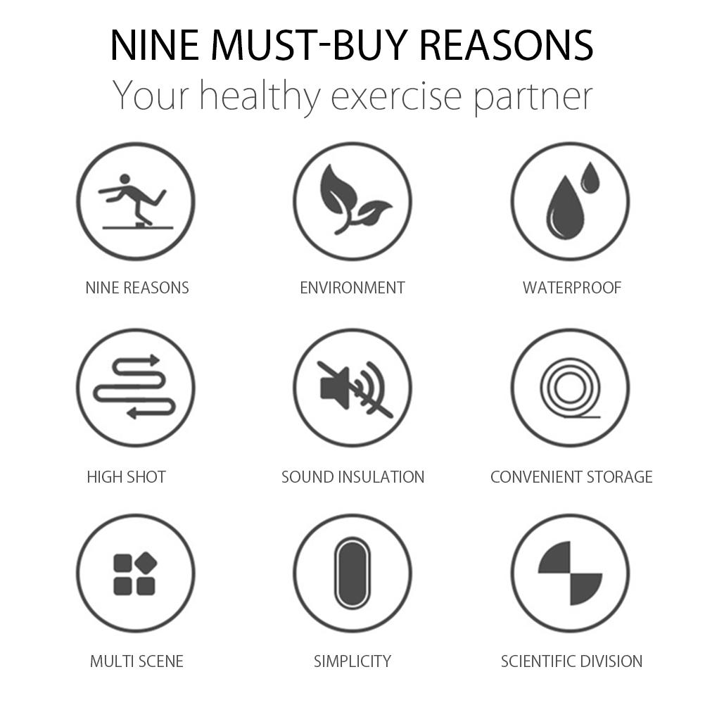 Jump Rope Mat for Indoor Jumping Household Skipping Buffer Pad Silent Yoga Mat Non Slip Sports