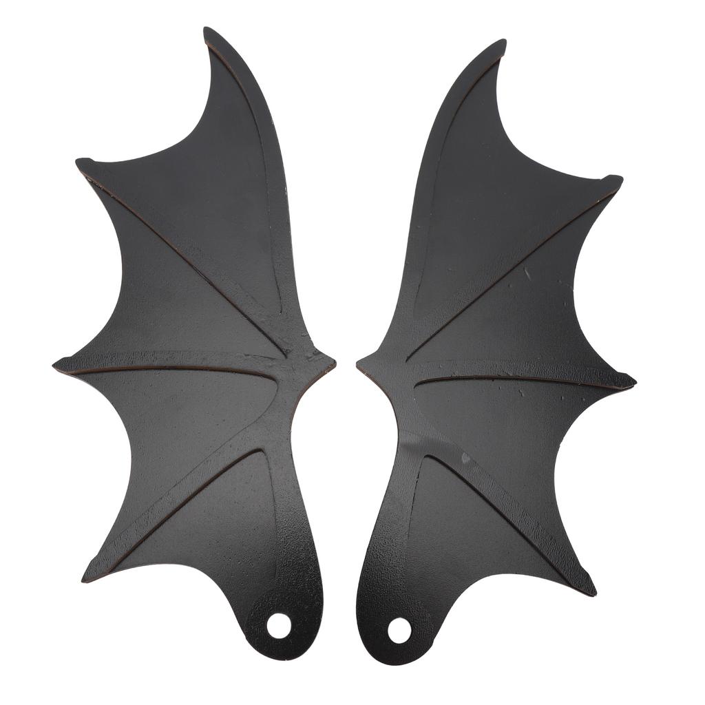 1 Paar Vleermuisvleugel Decoratie Houten Grappige Decoratieve Vleermuisvleugels Voor Auto Kentekenplaat Muur Feest