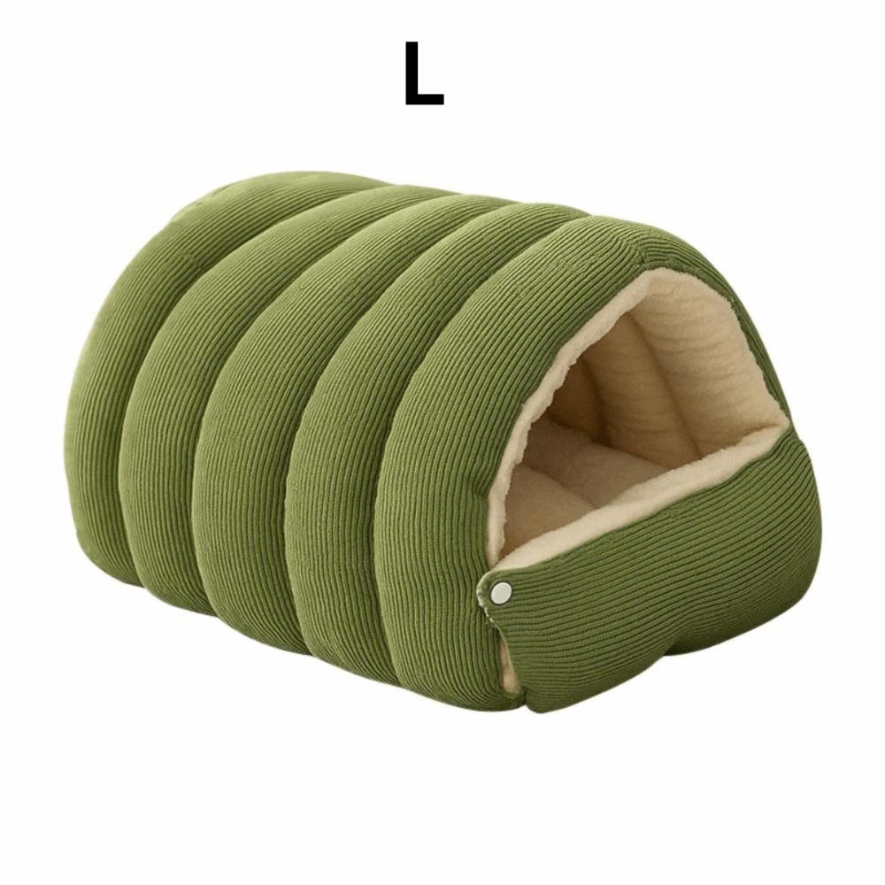 Comfortable Semi Enclosed Cat Bed Warm Windproof Soft Pet Sleeping Bed Washable Removable Pet House Cat Dog