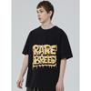 Rare Breed Oversized T-Shirt Black Gold Graffiti Print Streetwear Fashion Casual Wear