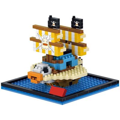 Pirate Ship 11 Nanoblock 337p, Mixed Colors, Korean Popular Toys