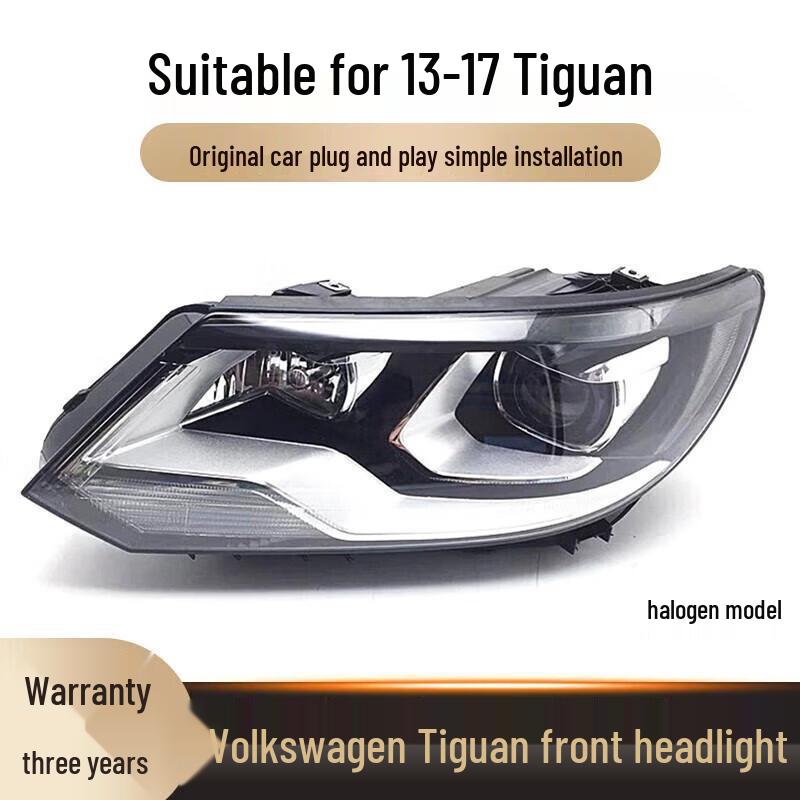 

Compatible Headlight Assembly (Excludes DRL) for Volkswagen Tiguan Models 2013-2017, Low Trim Standard Main Driver Side Left