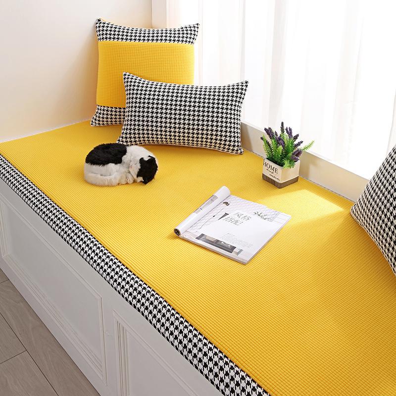 Window Cushion Ledge Cushion Nordic Style Four Seasons Universal Non-Slip Balcony Cushion Blanket