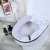Toilet Seat Zipper, Large Caliber Seat Cushion Warm Seat Cushion All Cotton Lace Washable and Waterproof