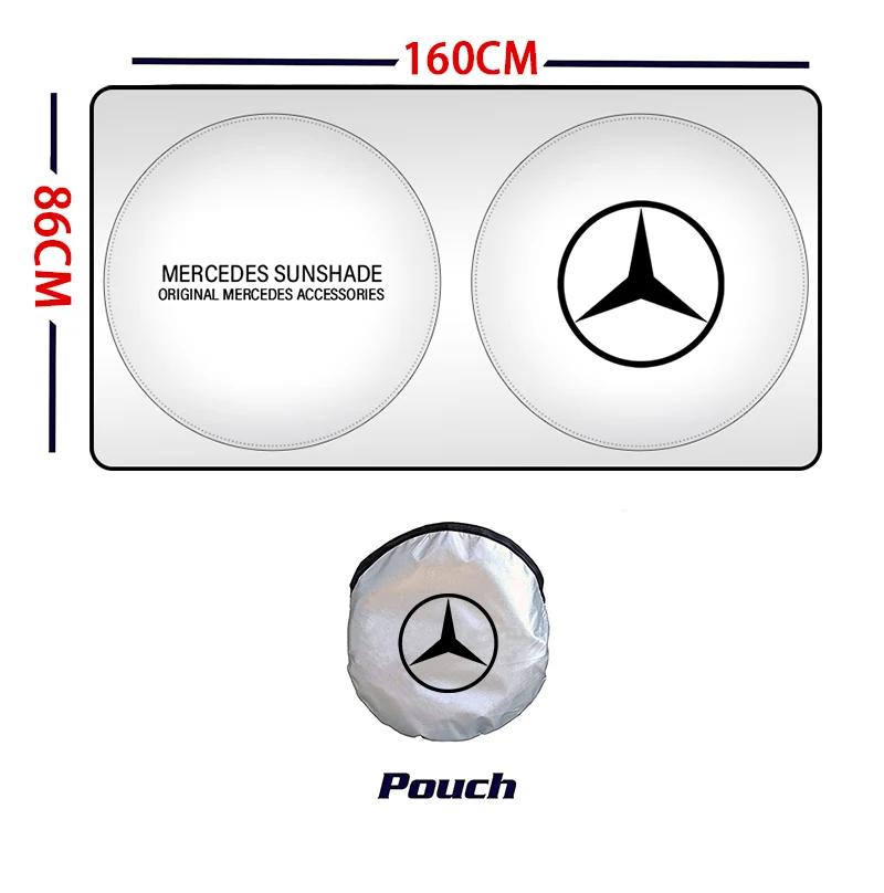 

Car Sticker 2026 New For Benz Car Front Window Sunshade Shield Folding Windshield UV Block Cover For Mercedes Benz C180 C200 C26