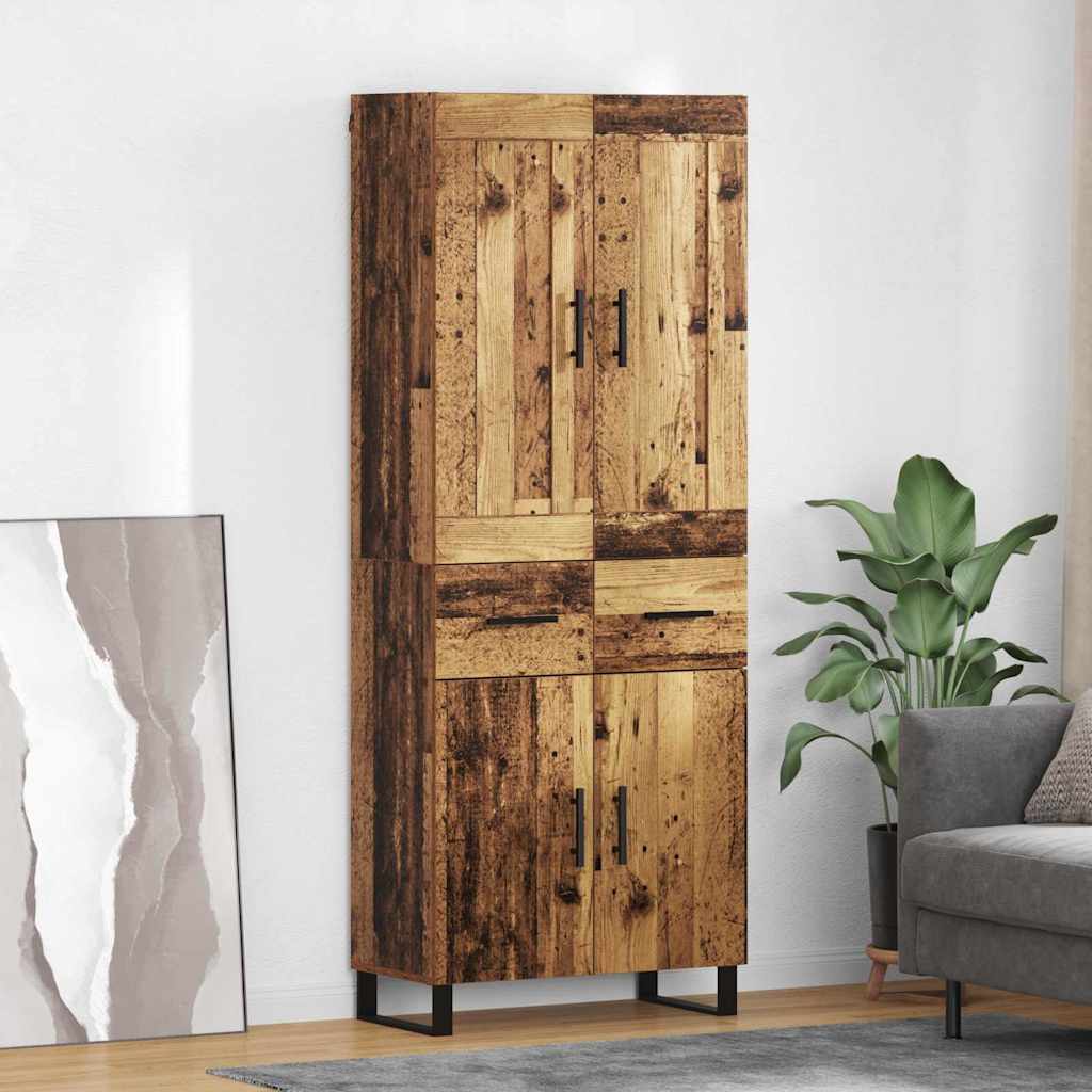 Highboard Reclaimed Wood 69.5 x 34 x 180 cm Particle Board