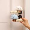 1Pc Anti-static Sponge Doorknob Covers - Cute Plush 3D Cloud Accessories Girls' Bedroom Door Handle Sleeves Winter Home Decor