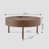 Solid Wood Coffee Tables Modern Multifunctional Storage Side Table Nordic Design Living Room Round Sofa Coffee Table Removable