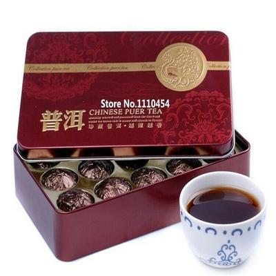 Puer Tea Mini Tuocha Glutinous Rice Fragrant Pu Erh Tea Tin Package Healthy Food