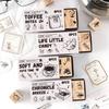 8pcs Cute Little Seal Planner Stamp, Wooden Stamp, Wooden Stamp Diy Planner Stamp