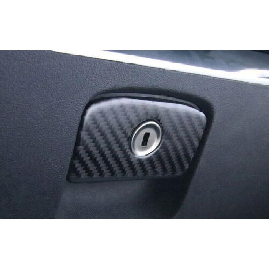 Cover Trim Real Co-Pilot Storage Box Handle Carbon Fiber For Jaguar XF 2016-2020