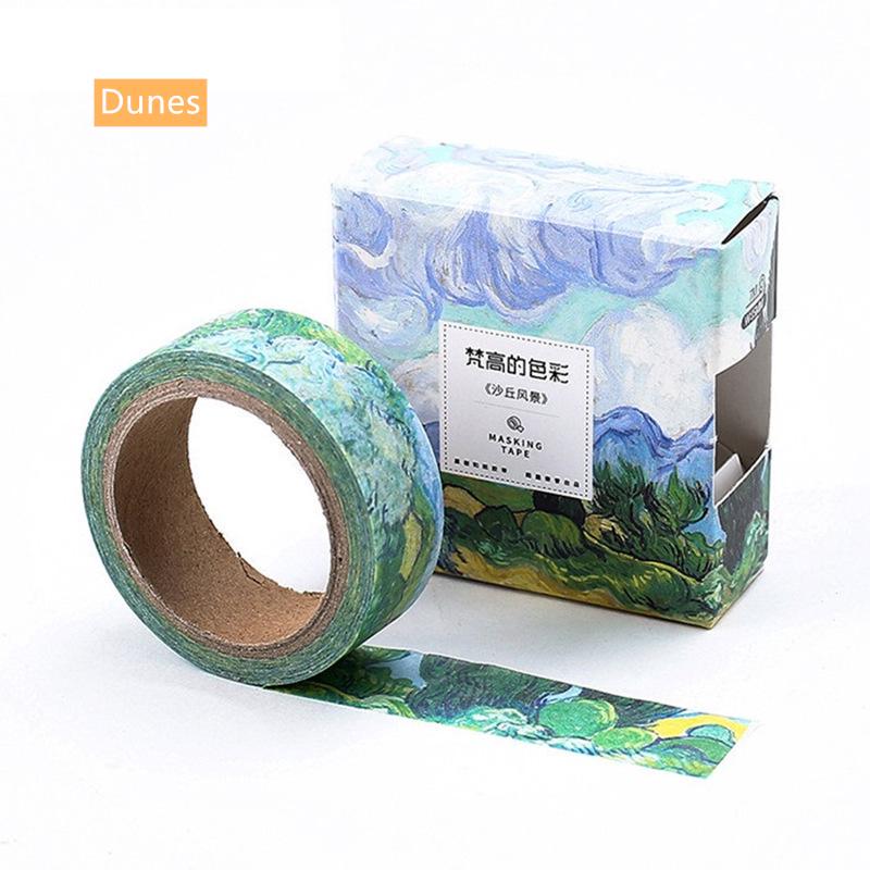 Van Goah Pintura Washi Tape Estrelado Noite Íris Damasco Fitas Adesivas Máscara Adesivos Deco A6186