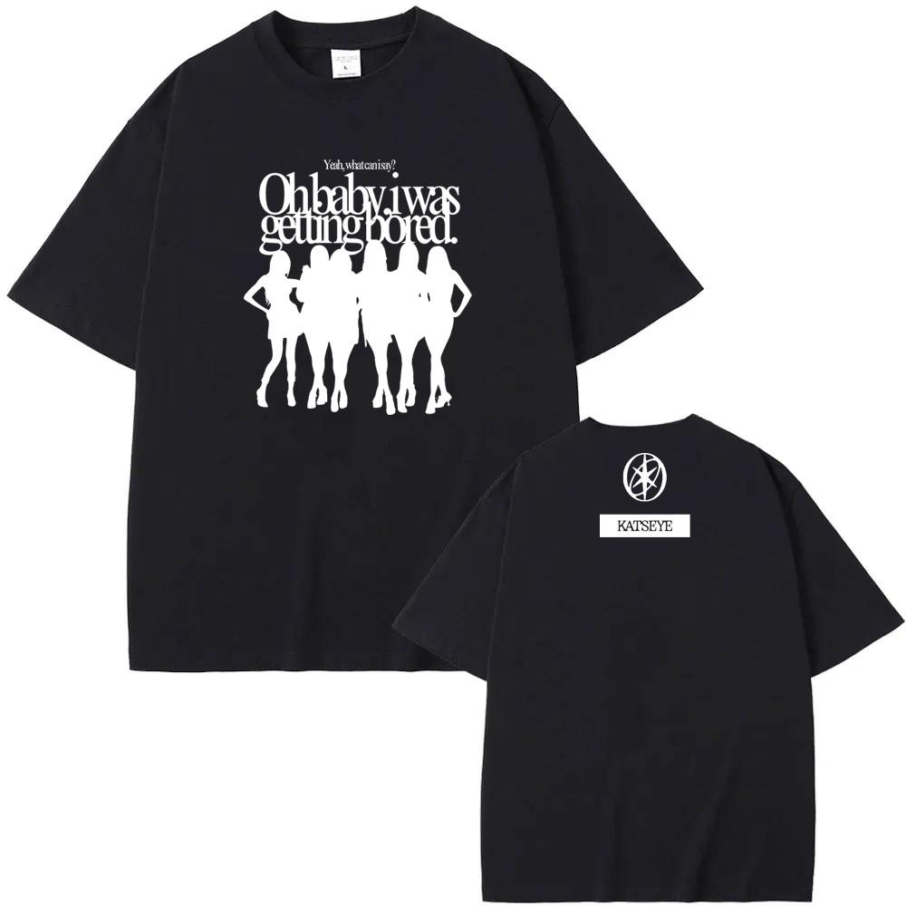

Katseye Korean girl groupT-shirt 2025NEW Sleeve 100%Cotton Tee-shirt Summer Hip Hop Tshirt Sudaderas Casual Vintage Clothes 4XL