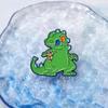 Cartoon Green Reptar Dinosaur Enamel Pin Nostalgia Animation Movies Funny Ainimal Brooch Lapel Badge Jewelry Gift For Friends