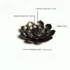 2pcs Incense Holder for Sticks Alloy Incense Burner Creative 3 Levels Lotus Incense Stick Holder and Detachable Ash Catcher