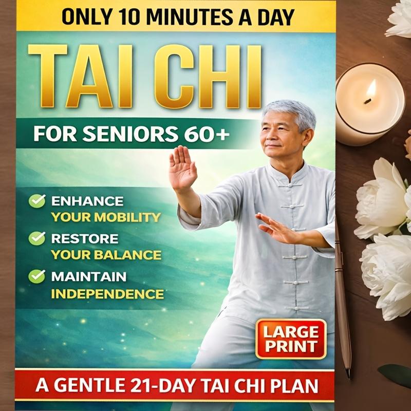 28 Days Transformation Challenge Taiji For Seniors Only 10 Minutes Daily Taiji Walking Slowly Easy 4-Week Program Book