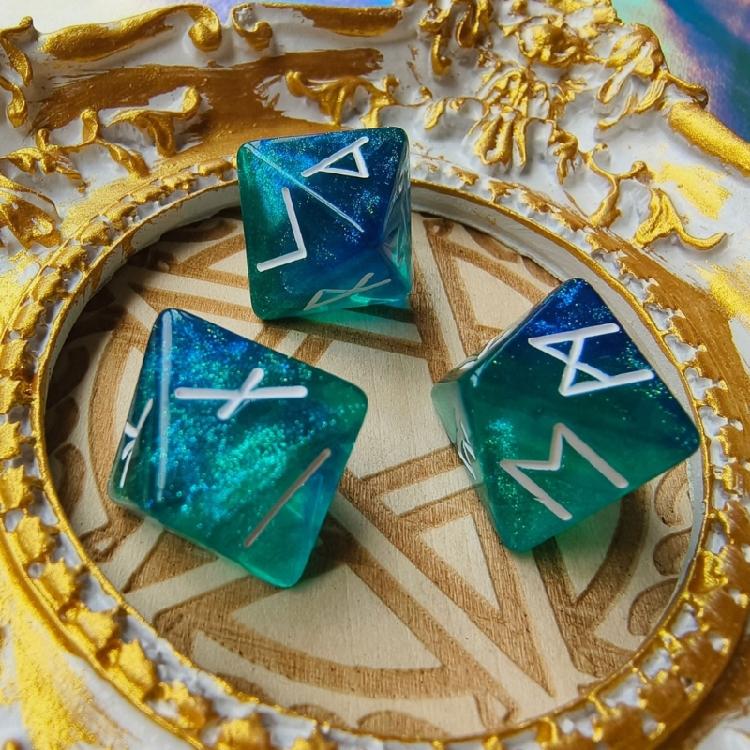 6pcs Mystical Divination Dices 8-Sided Astrologys Learning Prediction Dices for Enhancing Role Playing Game Experience