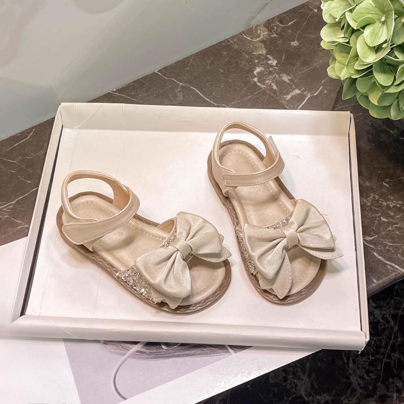 

Children s Sandals Beach Shoes New Style Sandals Soft Sole Girls Shoes 23 абрикосовый