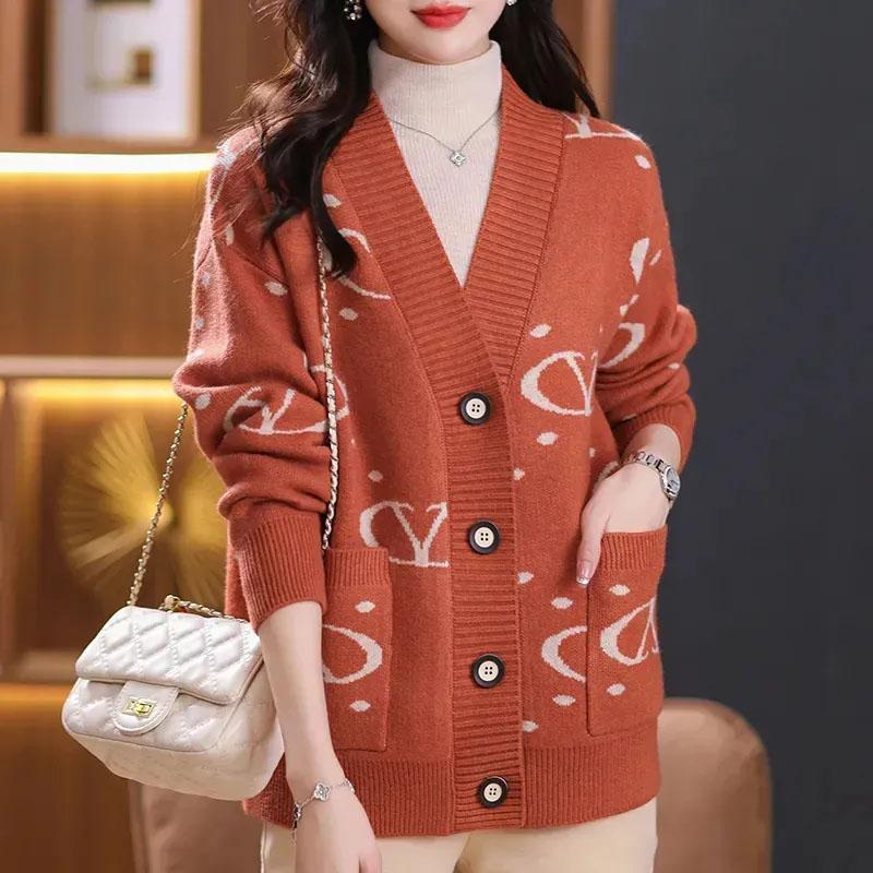 Sweaters Coat Oversized Cardigan for Women Winter Vintage Loose Long Sleeve Knit Cardigan Hooded Sweaters Jacket