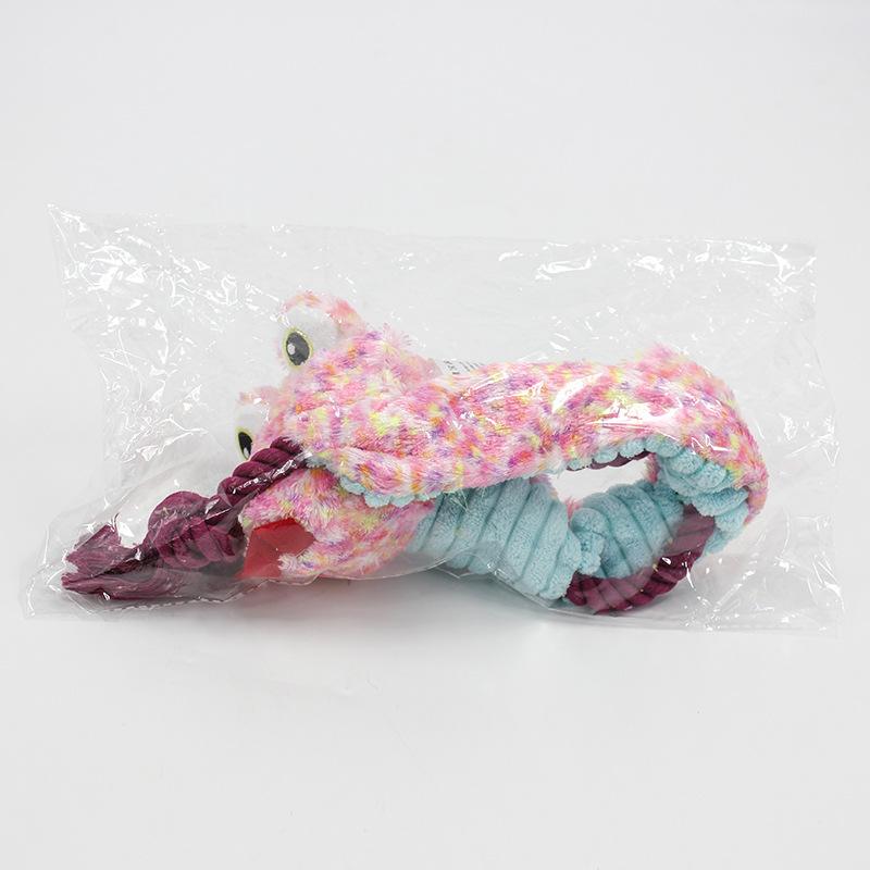 Pet Plush Squeak Cotton Rope Frog Dog Toys for Large Dogs Interactive Pet Products Puupy Dog Accessories