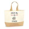 Tote Bag - PLANETEE - I Can't (Pétanque) - Jute - Printed In France - Large Capacity