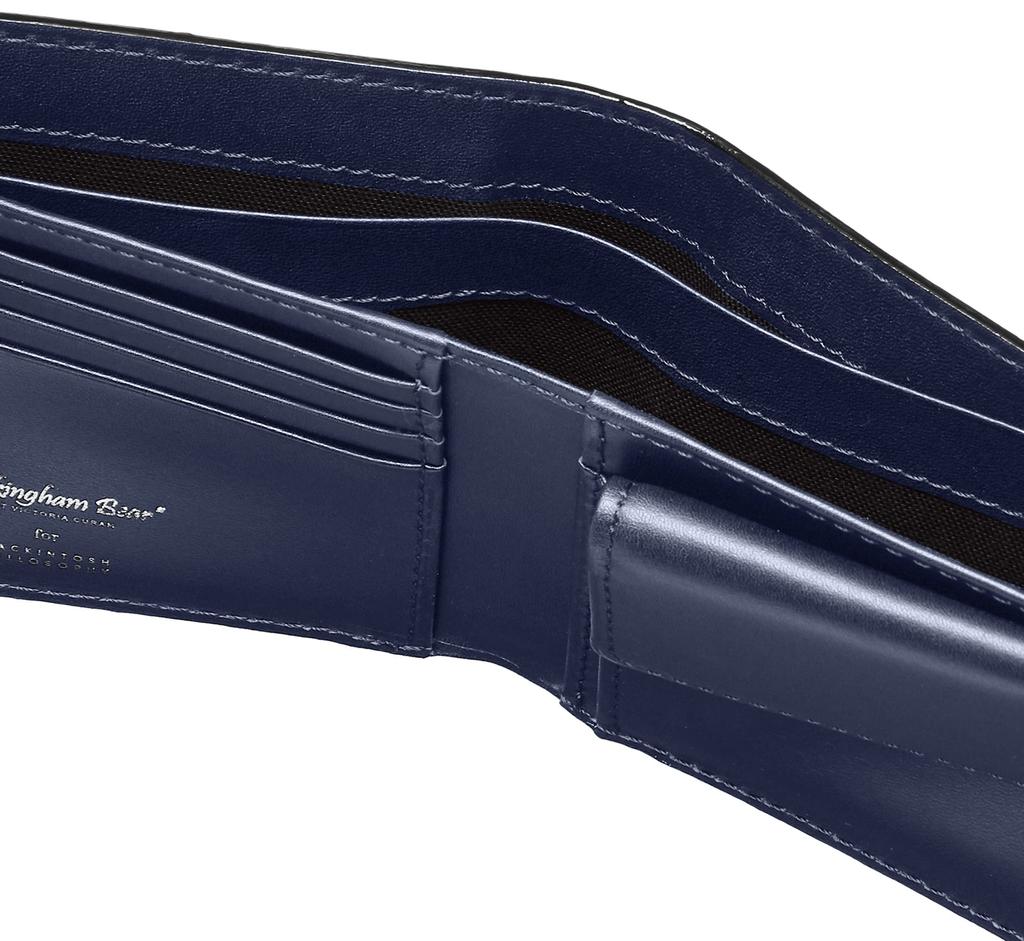 Bifold Wallet Buckingham Bear Navy [Macintosh Philosophy]