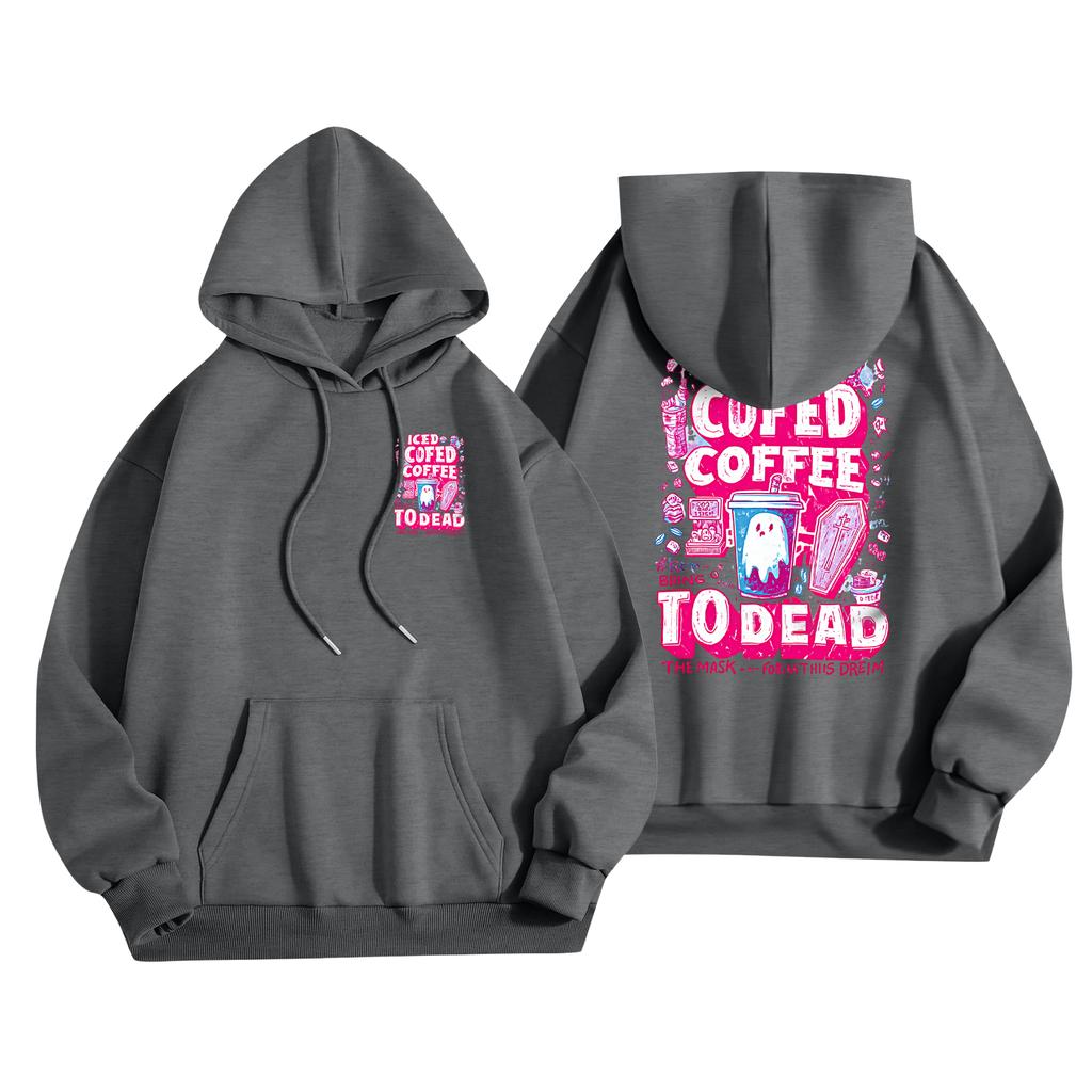 Children's Casual Fashion Halloween Print Long-Sleeved Hooded Sweatshirt