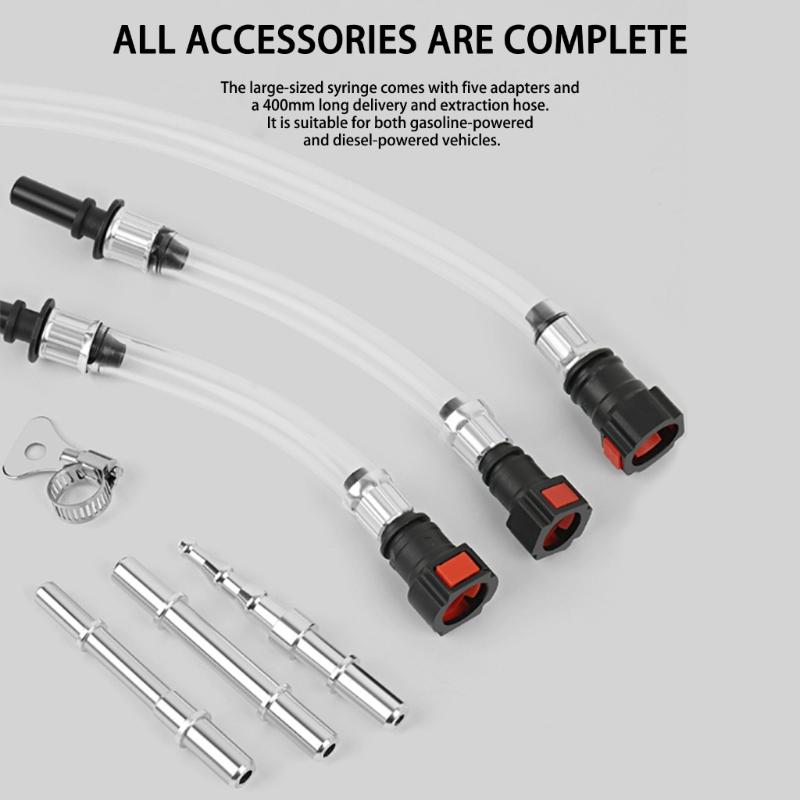 Handheld Oil Suction Device Quick Engine Fluid Extraction Lightweight Plastic Design Universal Vehicle Compatibility