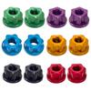2x Bike Wheel Hub Axle Nuts Bicycle Accessory Replacement Front Wheel Nut