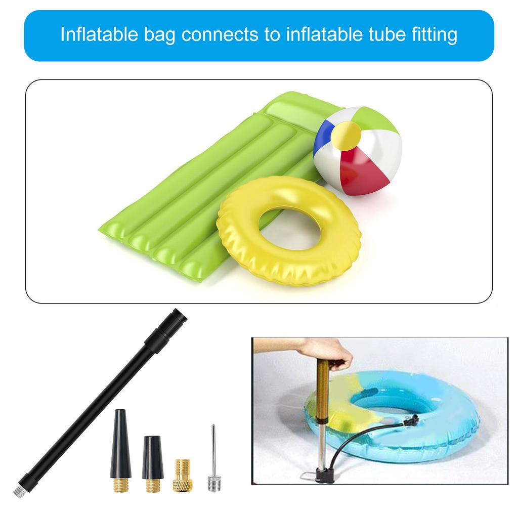Multipurpose Inflatable Device Connector Inflation Tube Equipment Adapter Nozzle 16/20/30/60cm Air Mattresses Accessory