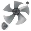 14inch Plastic Fan Blade Five Leaves  With Nut Cover Household Standing Pedestal Fan Blade Table Fanner Accessories