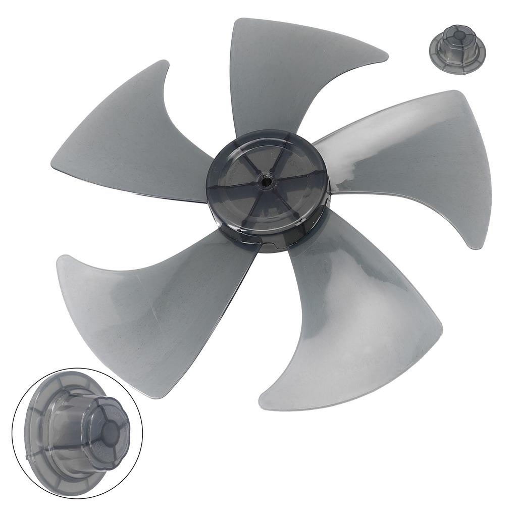 1 Stück 14 Zoll Lüfterblatt Haushalt Kunststoff Lüfterblatt Fünf Blätter Mit Mutterabdeckung Für Standventilator Elektrischer Ventilator Zubehör
