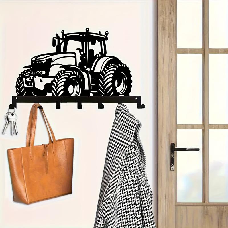 Metal Wall Shelf & Key Hook for Home Entrance Decor