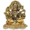 Handcrafted Lord Hanuman Brass Idol, Panchmukhi Hanuman Ji, Brass, Gold - 10 Cm
