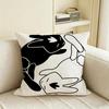 N-Negative Space Rabbit Cushion Cover Natural Linen Pillowcase Set, All-In-One Decor For Sofa, Bedroom & Chair
