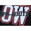 1130 Off-White 2025 Spring/Summer New Large Letter Arrow Pattern Round Neck Hooded Short Sleeved Men's and Women's T-shirts