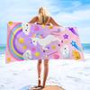 1pc Unicorn-Themed Jumbo Microfiber Beach Blanket & Bath Towel Suitable for Travel, Pool, Yoga, Camping - Rectangular Magical