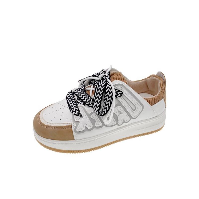 Contrast Design Sneakers Spring Women's Haze Blue Breathable College Style Casual Sports Shoes Women Trendy Boards Shoes