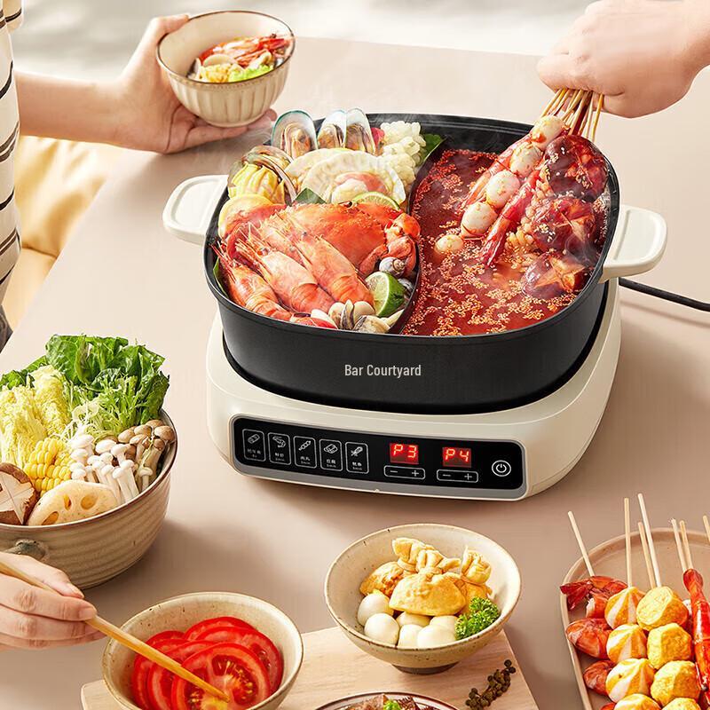 Bear Electric Split Hot Pot CN plug (adapter included)
